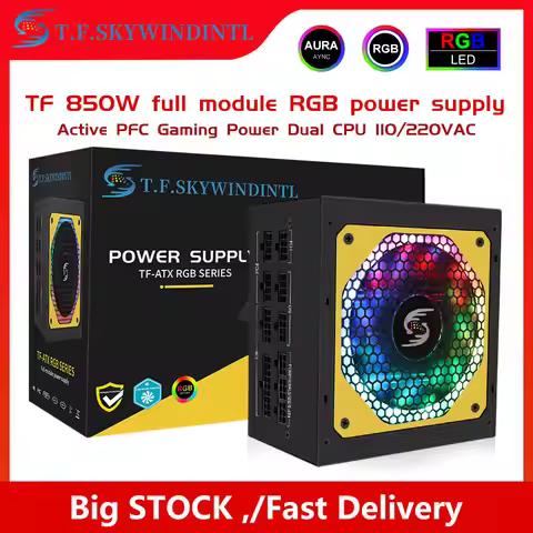Full Modular 850w pc power supply Gpu Atx Power Supply Computer Psu 24pin Computer Case Cooler Power