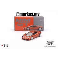 MINI GT 1/64 817 MCLAREN F1 YQUEM ORANGE COLOR