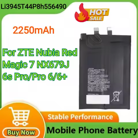 Li3945T44P8h556490 2250mAh Replacement Battery for ZTE Nubia Red Magic 7 NX679J 6 Pro 6s Pro 6/6 Bat
