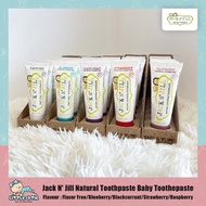 Jack N Jill Natural Kids Toothpaste (Fluoride Free Suitable 6m+ baby and above)