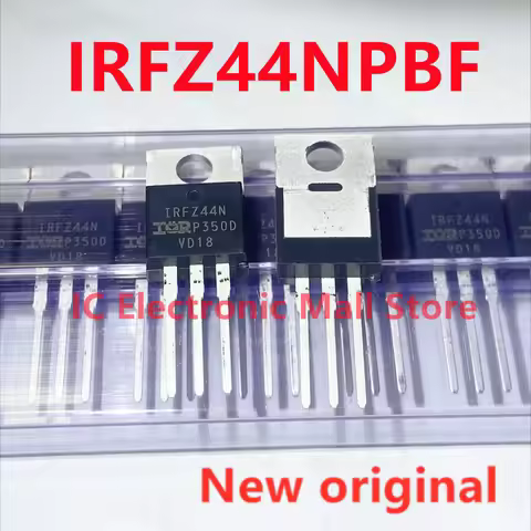 10PCS 100% New Original IRFZ44N IRFZ44NPBF IRFZ44 TO-220 49A 55V N-channel Power MOSFET Transistor