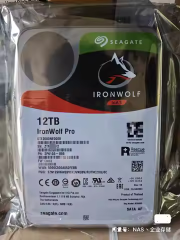 FOR NEW IronWolf Pro 12TB 7200RPM SATA 6Gb/s 3.5" NAS HDD ST12000NE0008