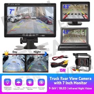9-36V Car Monitor Backcar Camera Car Rear View Monitor Camera Kit TFT LCD Car Monitor 7 Inch Screen 