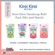 KIREI KIREI Mix + Match| Anti Bacteria Foaming Hand Soap for Family|Refill Pack●Original/ Refreshing Grape/ Peach 200ml