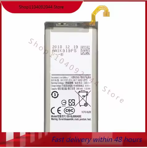 3000mAh Replacement Battery EB-BJ800ABE For Samsung Galaxy A6 (2018) SM-A600 A600F For Galaxy J6 J60