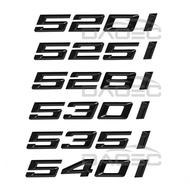 Car Rear Trunk Words Letters Logo Badge Emblem Decals Sticker For BMW 5 Series 520i 525i 528i 530i 5