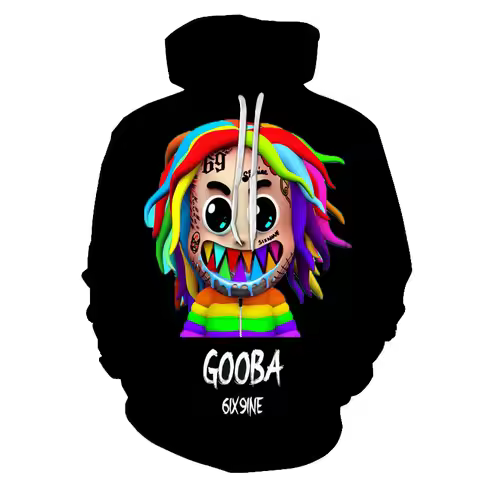 NewPersonality Rapper Tekashi69 6ix9ine 3D Hoodies Sweatshirts Men/Women Long Sleeve Hoodie Fashion 