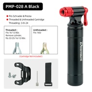 Co2 Pump For Schrader Presta Valve Bike Tire Inflator Applicable To Threaded 16g 12g 8g Cylinder Unt