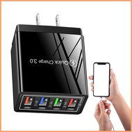 Multi USB Plug Charger QC 3.0 4-Port USB Charger Plug Flexible Reliable Universal Travel Phone Charg