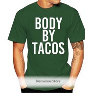 T-Shirt Printed With Body By Tacos Exercise Gym F(3) For Men