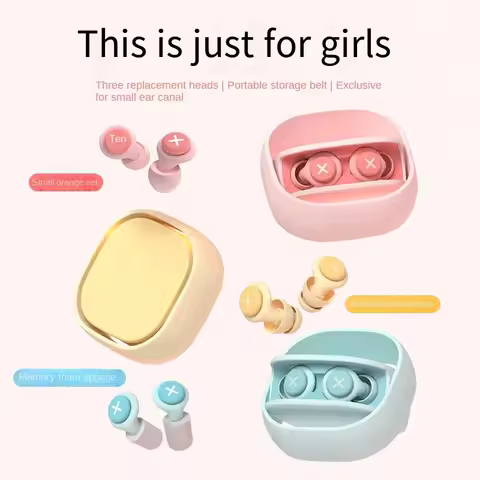 Ultra Silent Silicone Earplug Sleep Noise Ear Plug Canceling Noise Reduction Soundproof Anti Soft Sl