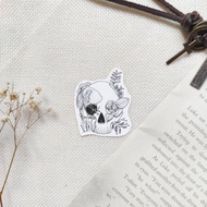 Overgrown Skull Vintage Skull Sticker Flake