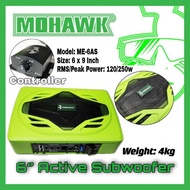 MOHAWK Car Audio ME SERIES 6x9 inch Under Seat Reflex Active Subwoofer 320W - ME6AS