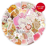 61PCS Pink Coquette Stickers - Cute Aesthetic Decals for Backpack, Bottle & Phone Case