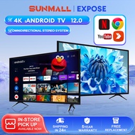 Smart TV 32 inch Android TV EXPOSE TV 50 inch LED TV (32"/43"/50'') WIFI 4K UHD Android 12.0 Google Netflix Youtube