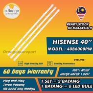 40B6000PW HISENSE 40" LED TV BACKLIGHT (LAMPU TV) HISENSE 40"INCH LED TV 40B6000 40B6000P