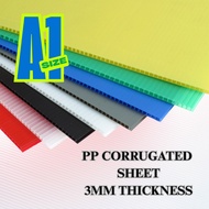 A1 Size - Impra Board / PP Corrugated / PP Hollow Board / PP Straw Board / Polyplast Board - 3mm Thi