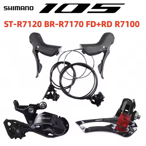 SHIMANO 105 Series Mini Bicycle 12S Groupset ST-R7120 BR-R7170 FD-R7100 RD-R7100 For Road Bike Origi