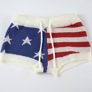 American Style Spice Girls Knitted Wool Shorts For Autumn And Winter All-Match Slim-Fit Slimming Cas