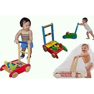 3-bird wooden walker