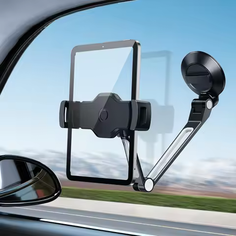 Oatsbasf Long Pole Car Suction Cup Tablet Holder Stand 360° Rotatable Adjustable Phone Bracket for i