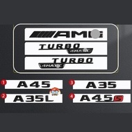 Mercedes Benz AMG Logo AMG Emblem A35 A35L A45 A45s A CLASS TURBO 4MATIC+ 4MATIC Logoauto parts Car 