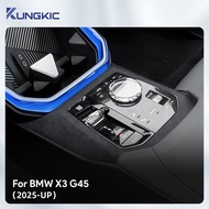 For BMW X3 G45 2025 2026 Suede Car Center Gear Panel Sticker Interior Accessories
