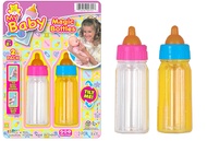 Ja-Ru Magic Baby Doll Bottles Milk Bottle and Juice Bottle, Great Baby Doll Accessories. Set with 2 
