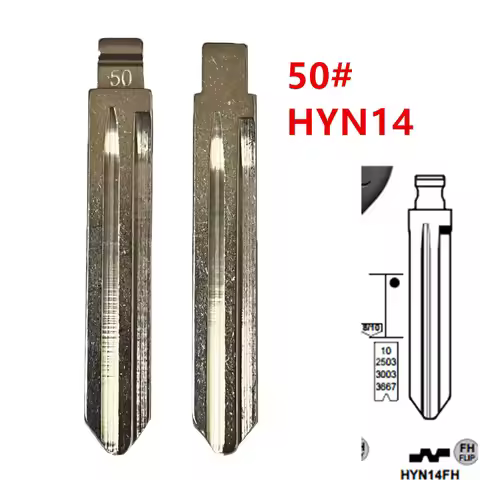 10pcs HYN14 HY16 Flip Blank Key Blade 50# HYN14FH for Hyundai ACCENT ELANTRA Kia Key Blade for KD Ke