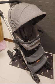 二手良品 STOKKE SCOOT V2 高景觀雙向手推車 (黑麻灰)