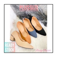 Prettyfeet95 [ Size 41 to 45 ]Damially Big Size Shoe Plus Size Pointed Heels Kasut Size Besar Wanita