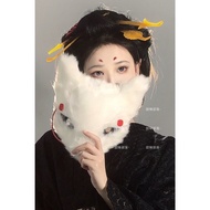 Fox fur mask