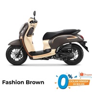 new honda scoopy fashion sporty cbs iss sepeda motor - fashion brown semarang