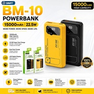 BM10 Powerbank 15000mAh super fast charging power bank 22.5w USB type-c Digital Display Portable bla