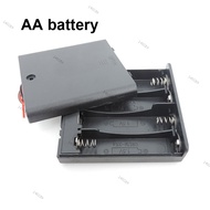 1pcs 3pcs Black 4 AA 6v 1.5v Battery Holder Box Case With Switch New 4AA Battery Holder Box Case Wit