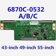 1Pcs ใหม่เอี่ยม Original 43นิ้ว49นิ้ว55นิ้ว TCON Logic Board V15 FHD DRD 6870C-0532A 6870C-0532B 687