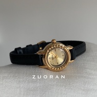 ZUORAN Round Retro Exquisite Fashion Mini Dial Ladies Quartz Watch Live H15