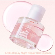 ANILLO Rosy Night Repair Hair Essence 50ml | Rose Oil Damage Repair & Glossy Shine Care