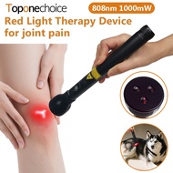 Toponechoice 1000mW 808nm 3 beads Low Level Laser Therapy Acupuncture Pen for Human Vets Health Care