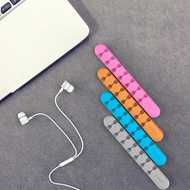 奧睿科 - 電線收納 固定電線夾 整線器 電線整理器 固定器線夾 電線固定夾 7 個位 ( 2 個 裝 ) 顏色隨機