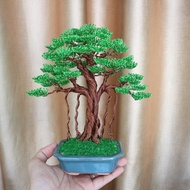 Bonsai dây đồng dây nhôm mẫu mini tượng đồng thau