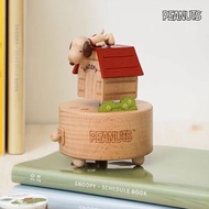 📍史努比SNOOPY狗屋造型木製音樂盒 擺飾 擺件 生日禮物 畢業禮物（預購優惠）