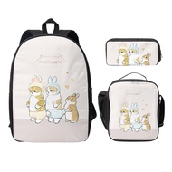 【A COOL】 3pcs/set Mofusand Backpack Large Capacity Kids Backpack 17 Inch Lightweight Student School 