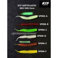 KYF Soft Plastic Ultralight Umpan Geli-Geli 1g 6cm PB SEBARAU SP006