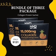 {Bundle of Three} NXQ Collagen Protein Sachet | 15g Protein 60 Calories | Daily Beauty Protein