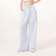 CRUNSH GINGHAM PANTS (STRIPE BLUE) (กางเกงขายาว)