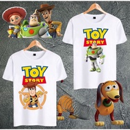 Toy Story Buzz Lightyear Woody Buds T-Shirt for Kids Top Summer Cotton Short Sleeve Tee Tops