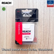 REACH® Waxed Dental Floss 50.2m or 182.8m รีช ไหมขัดฟัน เคลือบแว็กซ์