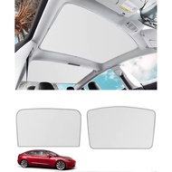 2024 Model 3 Highland Roof Sunshade,Foldable Sunroof Window Shade Sunshade Compatible with Tesla Mod