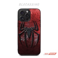 Hardcase Casing Cover iphone 15 14 13 12 11 X Xr Xs Mini Plus Pro Max Tpu Spider Logo Printing BC488